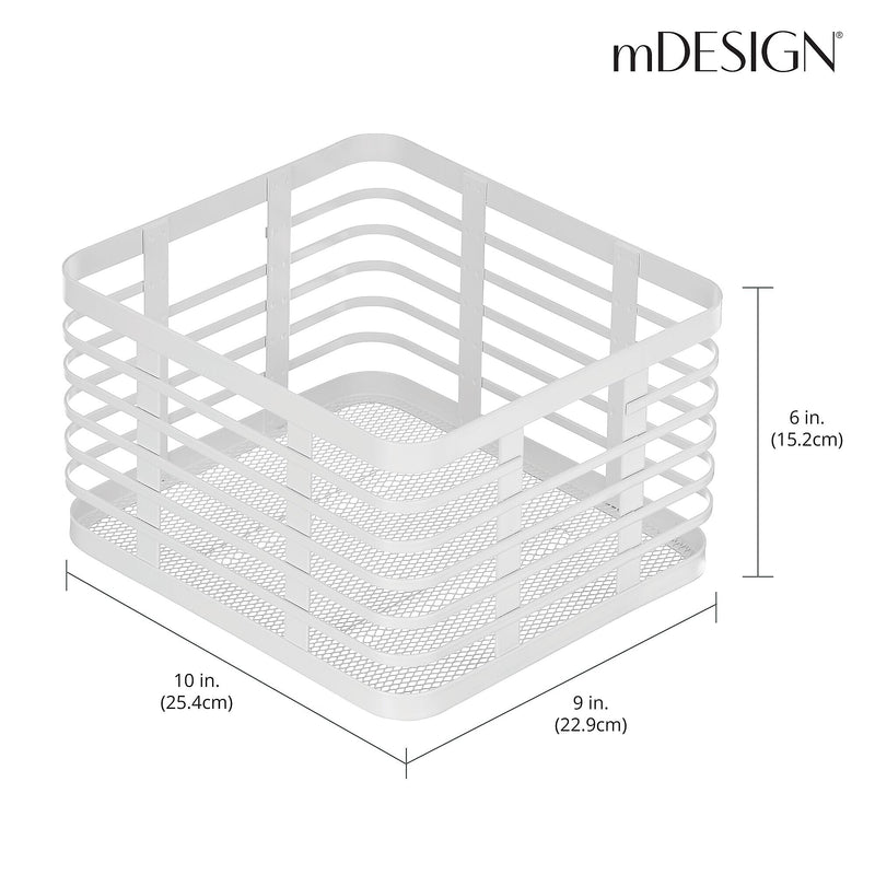 mDesign Steel Organizer, Matte White (25941)