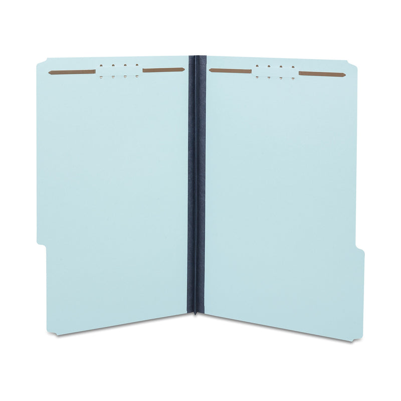 Staples® 60% Recycled Pressboard Classification Folder, 1" Expansion, Legal Size, Blue, 25/Box (ST509620/509620)