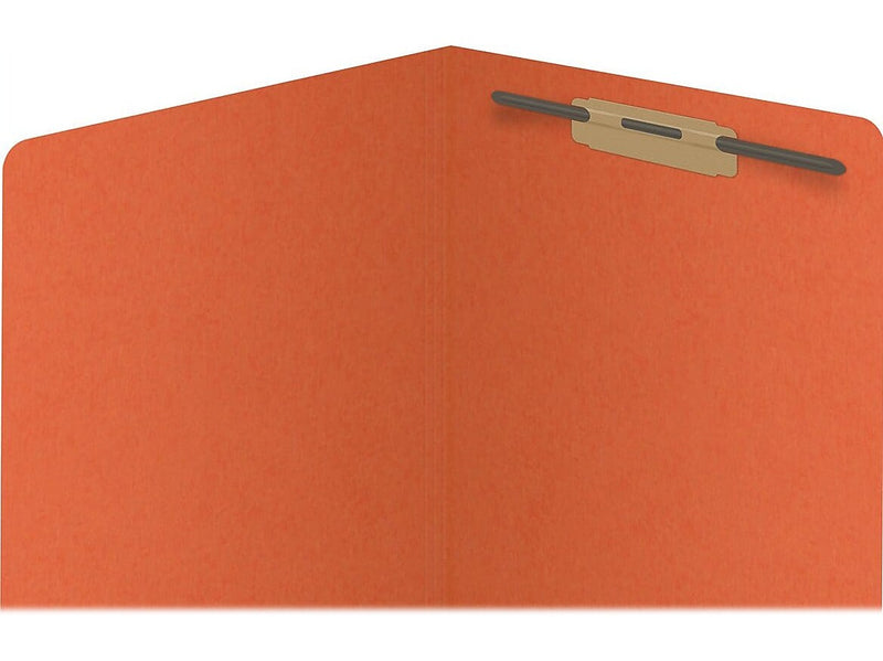 Medical Arts Press Reinforced End Tab File Folder, Straight Cut, Letter-Size, Orange, 50/Box (S-01601-ORG)