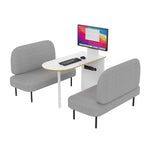 FlexiSpot WorkCube Series Sound Absorbing 4 Person Privacy Booth, White (P4FW-KIT)