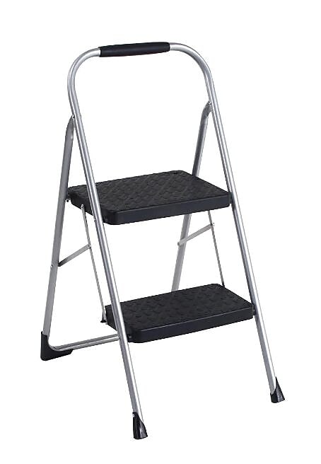 Cosco Two Step Big Step Folding Step Stool with Rubber Hand Grip (11308PBL1E)