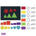 STEAM by Roylco Felt Fun: Learn my Shapes & Colors, 110/Pack (R-20305)