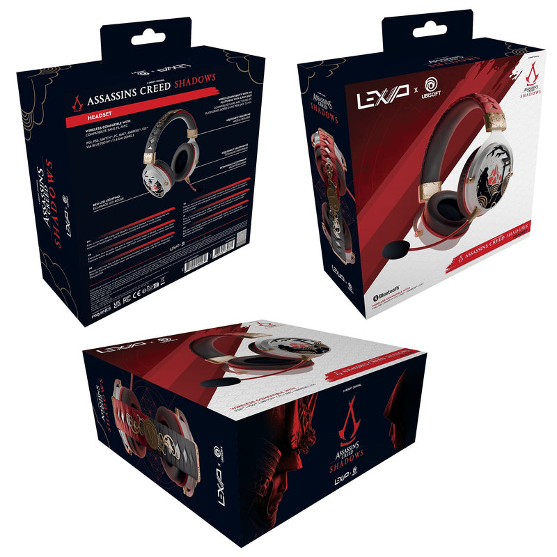 Lexip & Ubisoft Assassin's Creed Shadows Limited Edition Wireless Bluetooth Gaming Headset (UBXLXHS0001)