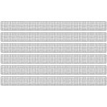 Happily Ever Elementary Creatively Inspired Straight Borders, 3" x 3', Black/White Grid, 6/Bundle (CD-108501-6)