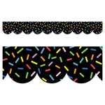 Creative Teaching Press Core Decor EZ Border, 3" x 2', Sprinkles on Black, 24/Pack, 3 Packs/Bundle (CTP11055-3)