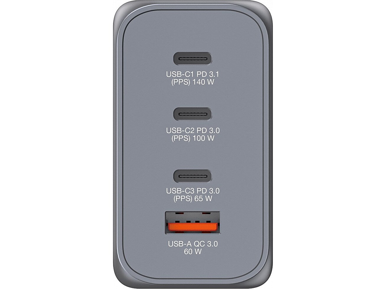 Verbatim USB Type-A/USB Type-C Wall Charger, Gray (32205)