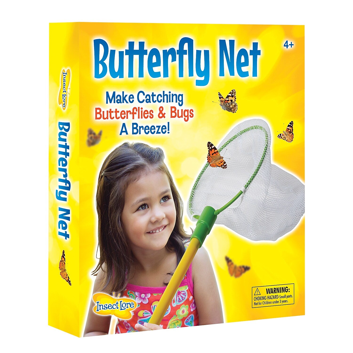 Insect Lore Butterfly Net, Yellow/Green (ILP5020)