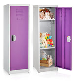 AdirOffice 48"H Single Tier Purple Storage Locker (ADI629-01-PUR-DL)