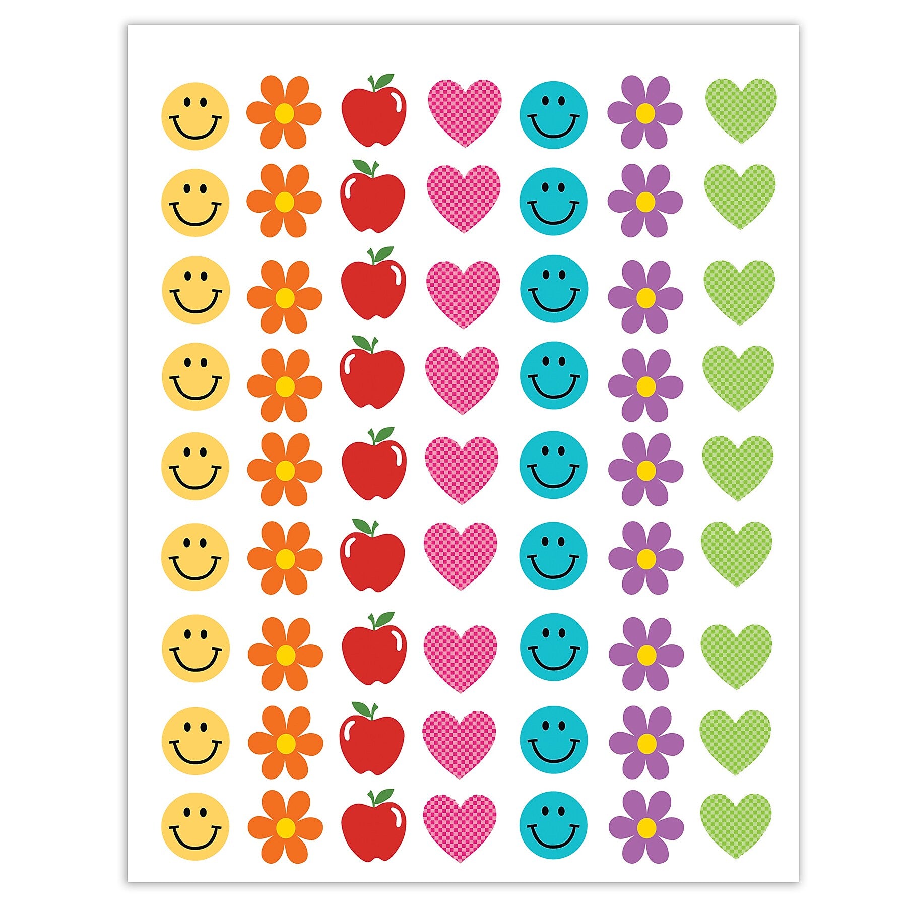 Teacher Created Resources Cool for School Mini Stickers, Multicolored, 378/Pack, 12/Packs/Bundle (TCR9325-12)