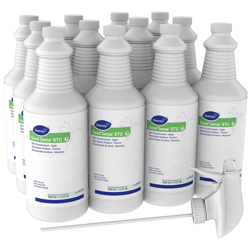Good Sense Liquid Deodorizers, Green Apple, 32 Oz., 12/Carton (04439)