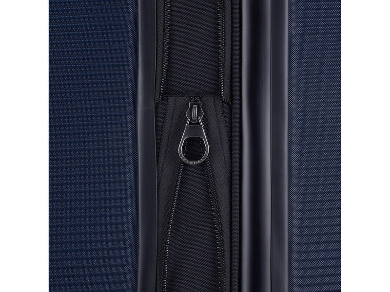 Bugatti Wellington 25.5" Hardside Suitcase, 8-Wheeled Spinner, TSA Checkpoint Friendly, Navy (HLG5124-Navy)