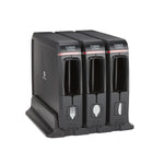 Dixie Ultra Triple Pack SmartStock Series-W Plastic Cutlery Dispenser, Black, 3/Carton (SSW3D85)