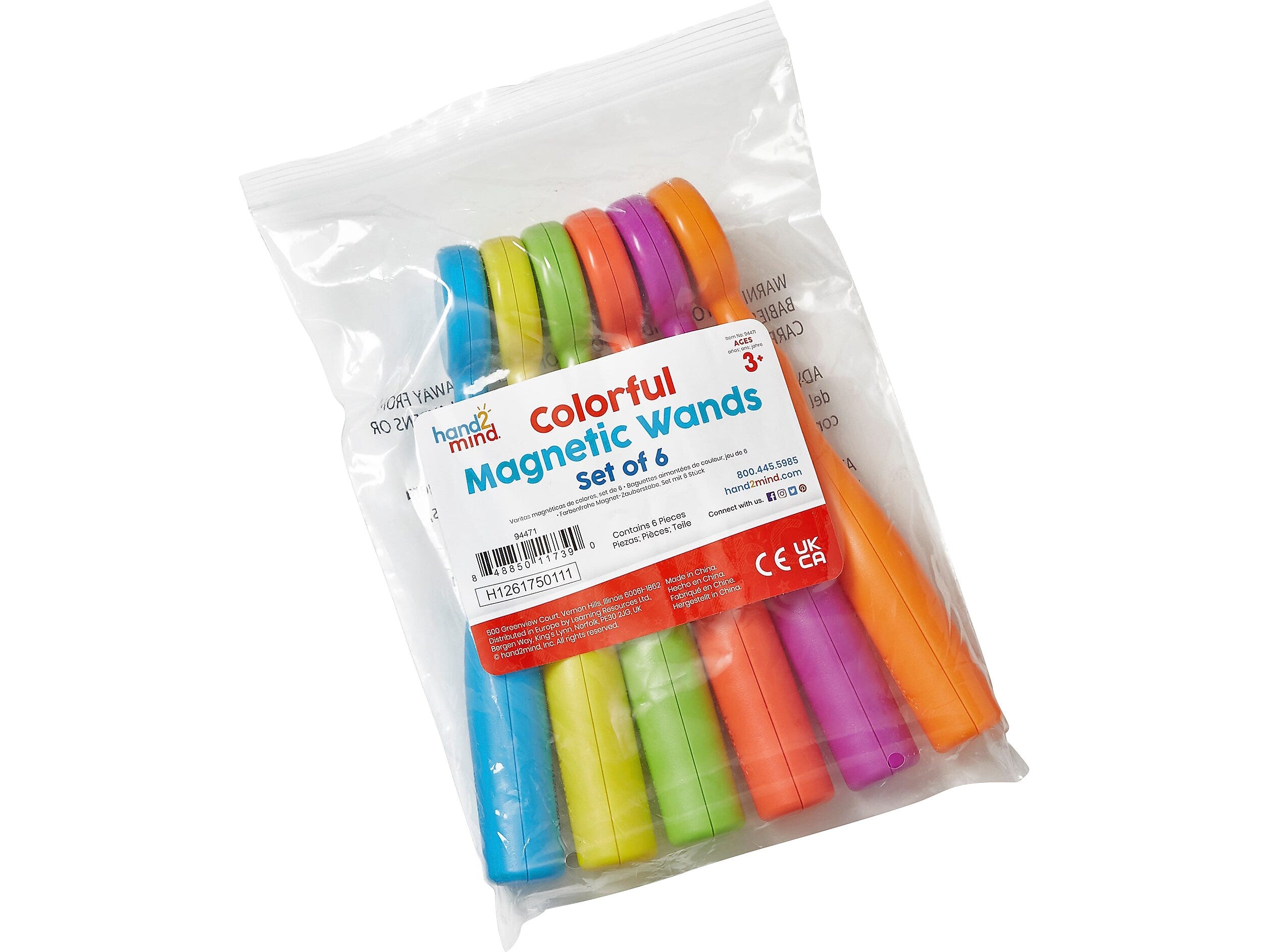 hand2mind Magnetic Wands, 6/Set (94471)