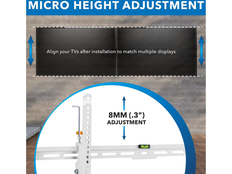 Mount-It! Ultraslim Heavy-Duty TV Wall Mount, 165 lbs. Max. (MI-307)