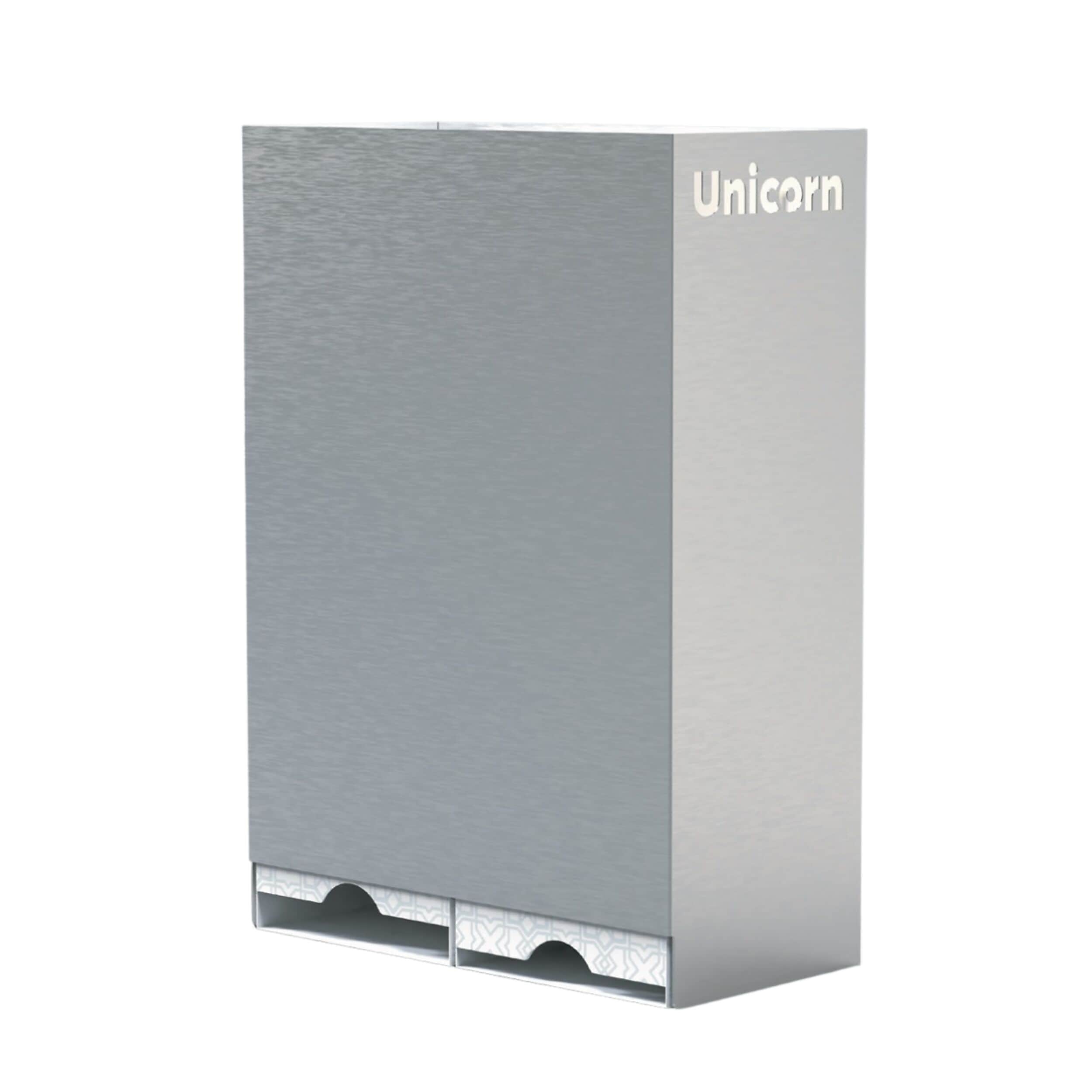 UNICORN Stainless Steel Wall Mounted Tampon & Pad Dispenser