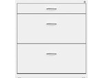 Space Solutions 3-Drawer Lateral File Cabinet, Letter/Legal Size, Lockable, 31.88"H x 30"W x 17.63"D, White (25071)