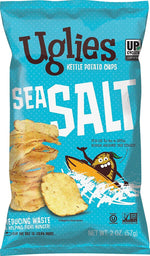Uglies Gluten-Free Sea Salt Kettle Potato Chips, 2 oz., 24 Bags/Carton (26102)