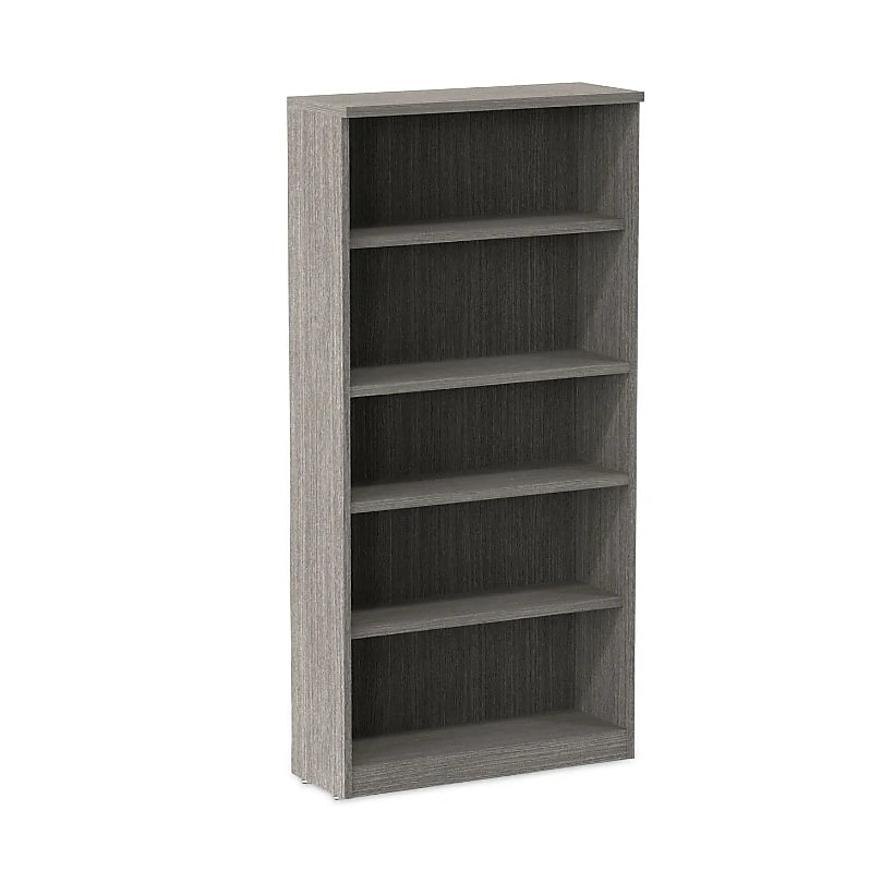 Alera Valencia Series Bookcase, Four-Shelf, 31.75" x 14" x 64.75", Gray