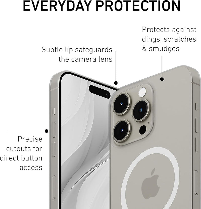 PEEL Magnetic Thin Series MagSafe Phone Case for iPhone 15 Pro Max Case, Clear (I15 PROMAX MAGSAFE C)
