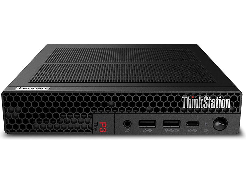 Lenovo ThinkStation P3 Tiny Desktop Computer, Intel Core i7-13700T, 32GB Memory, 1TB SSD (30H00014US)