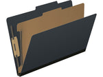 Medical Arts Press Pressboard Classification Folder, 1 Divider, 2" Expansion, Legal Size, Black, 10/Box (DV-T52-14-3BLK)