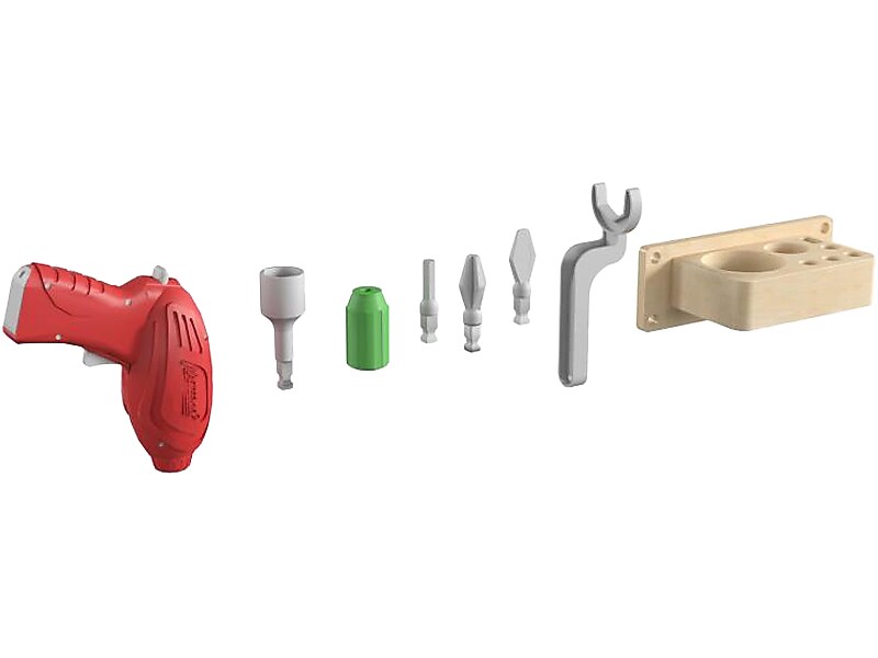 Flash Furniture Bright Beginnings Tools & Holder Accessory Set for Modular STEAM Walls (MK-ME13118-GG)