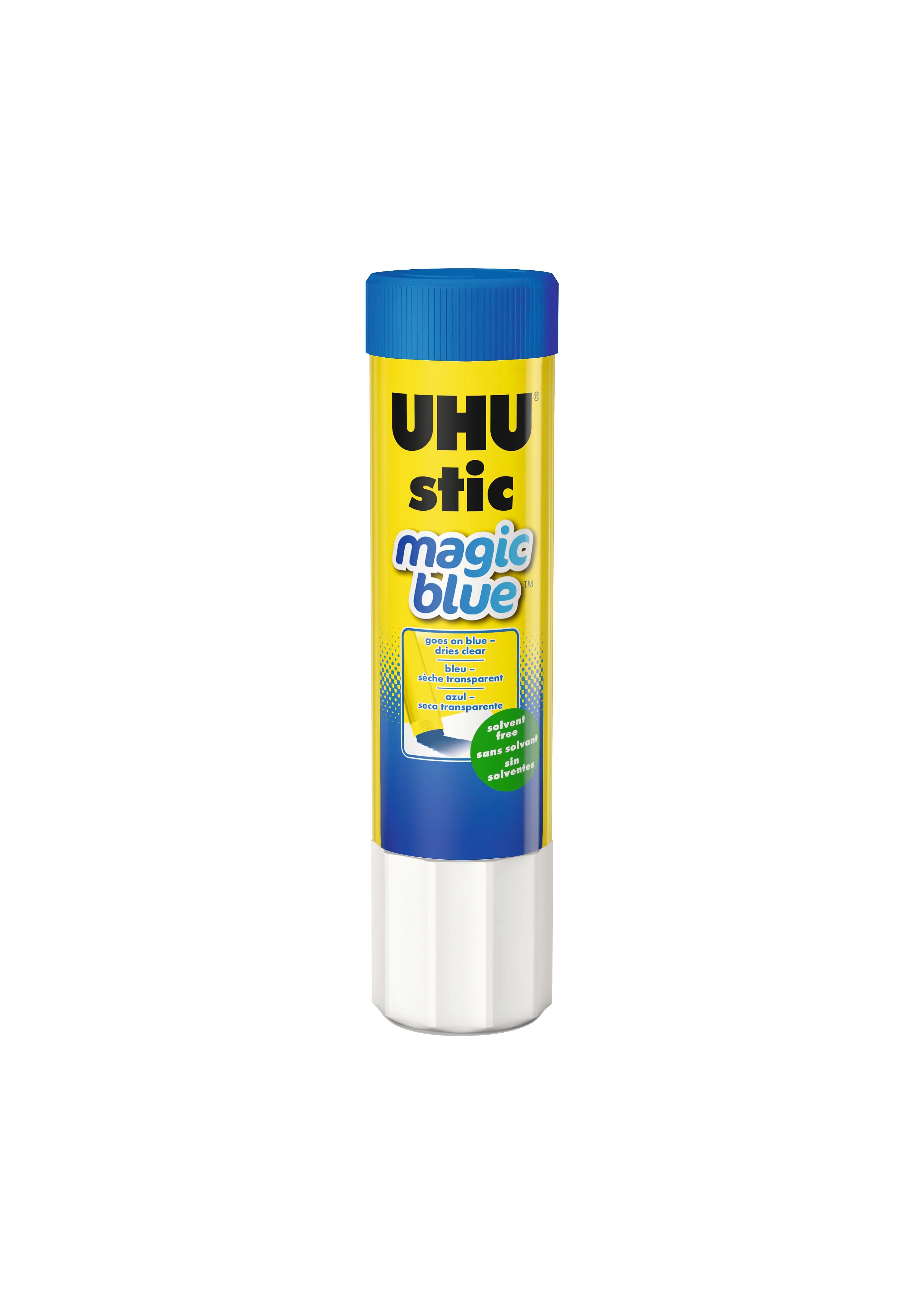 UHU stic magic blue Washable School Glue, 0.74 oz., Blue, (STD9U9960202)