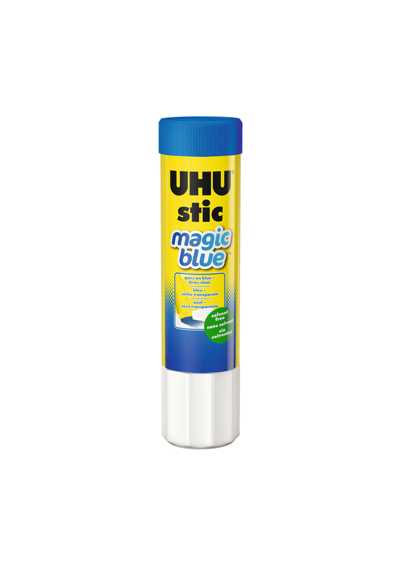 UHU stic magic blue Washable School Glue, 0.74 oz., Blue, (STD9U9960202)