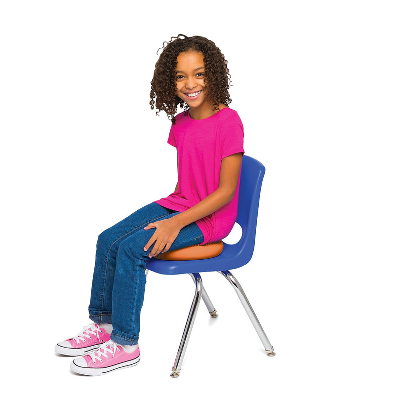Bouncy Bands Little Sensory Wiggle Seat, Orange (BBAWS27OR)
