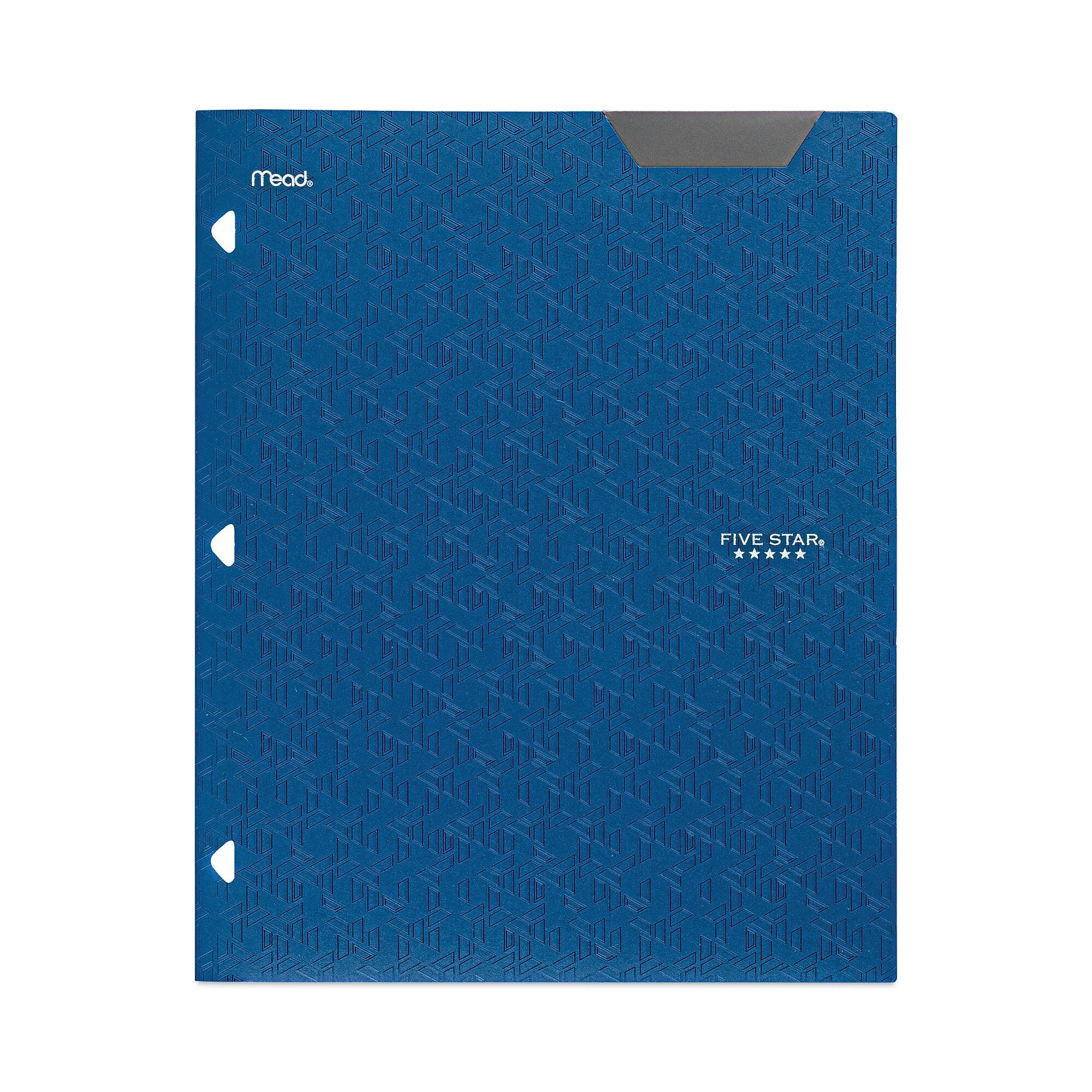 Five Star® Two-Pocket Stay-Put Plastic Folder, 11 x 8.5, Assorted, 4/Pack
