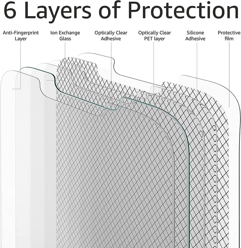 Zebra TC Series Scratch-Resistant Tempered Glass TC53 & TC58 Screen Protector, 3/Pack (SG-NGTC5-SCRNP-03)