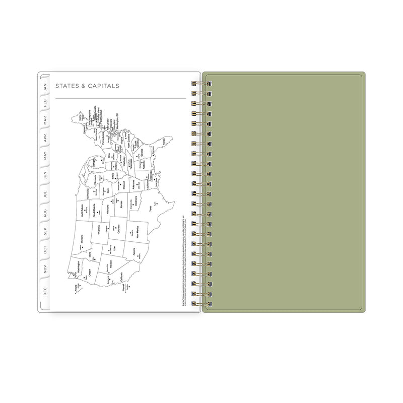 2026 Blue Sky Kelly Ventura Gardens 5" x 8" Calendar Year Weekly & Monthly Planner, Plastic Cover, Multicolored (153065)