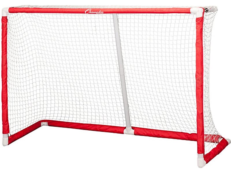 Champion Sports Floor Hockey Collapsible Goal, Red (FHG72)