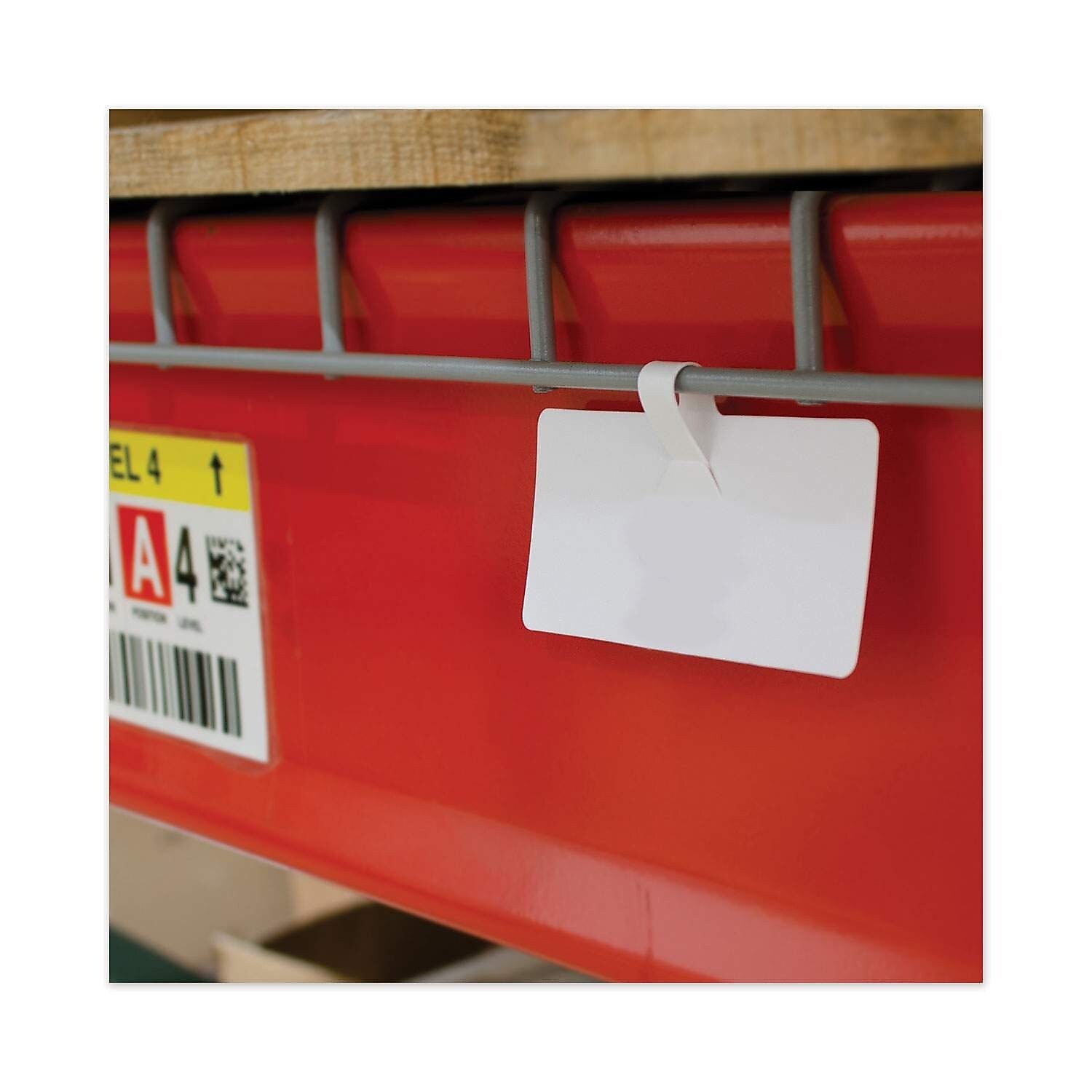 C-Line Shelf Tags for Wire Rack, 3 1/2 x 1 1/2, White, 10/Pack