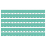 Carson Dellosa Education We Belong Scalloped Borders Per Bundle, 3"x 3', Speckled Teal, 6/Bundle (CD-108494-6)