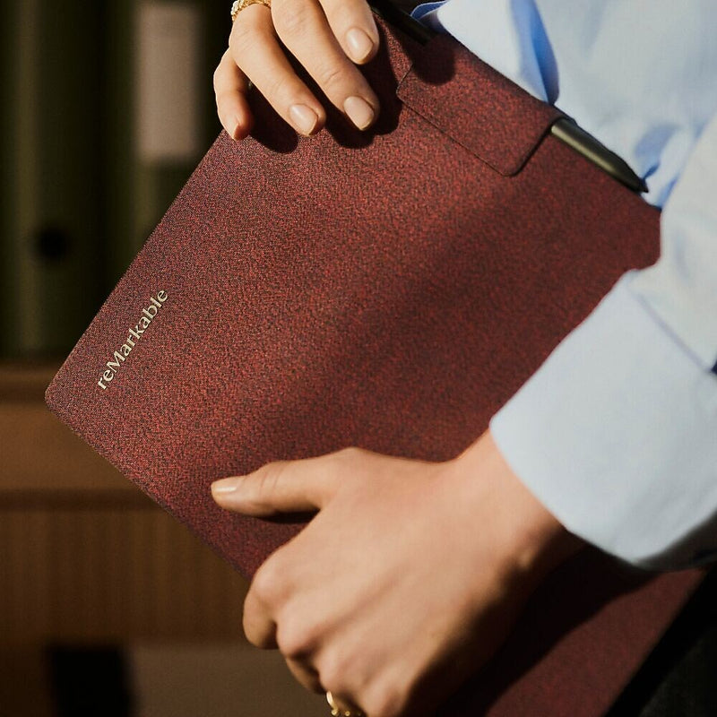reMarkable Polymer Mosaic Weave Bookfolio for Paper Pro, Burgundy (RM07B-1002NW)