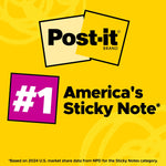 Post-it Cube Sticky Notes, 3" x 3", Assorted Brights, 400 Sheets/Cube (2027-BRT)