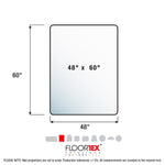 Floortex Valuemat Plus Hard Floor Chair Mat, 48" x 60", Clear Polycarbonate (FR1215015ER)