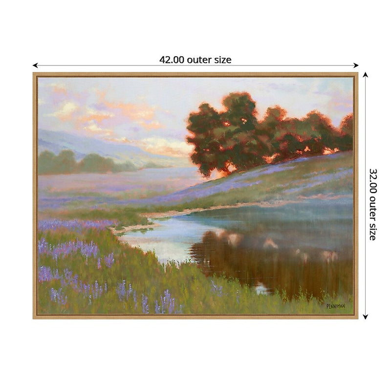 Amanti Art Pastel Lupin by Ed Penniman Framed Canvas Wall Art Print, 42" x 32" (A42677747991)