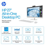 HP 27" All-in-One Desktop Computer, Intel Core  i5-1334U, 8GB RAM, 256GB SSD, Windows 11 Home