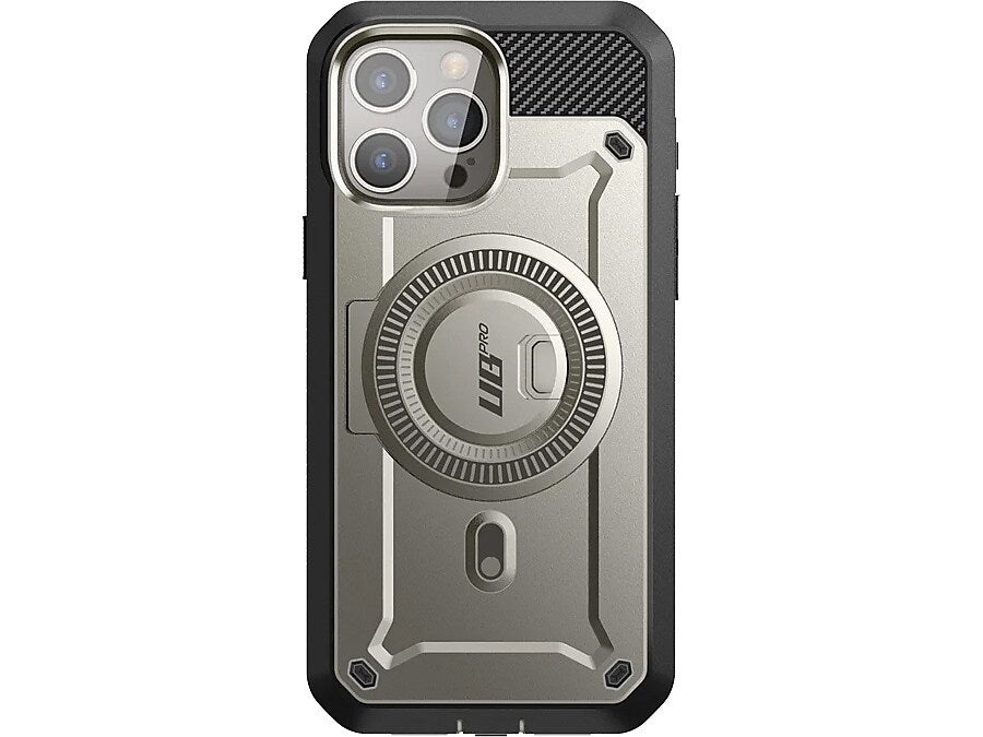 SUPCASE Unicorn Beetle PRO MAG Rugged Case for iPhone 15 Pro, Shock-Absorbing, Titan Gray