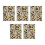 MiquelRius 4-Subject Notebooks, 5.83" x 8.27", College Ruled, 120 Sheets, Multicolored, 5/Case (2963CS)