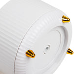 Mind Reader 5-Compartment Rotating Plastic Pen Holder, White (SPINPEN-WHT)