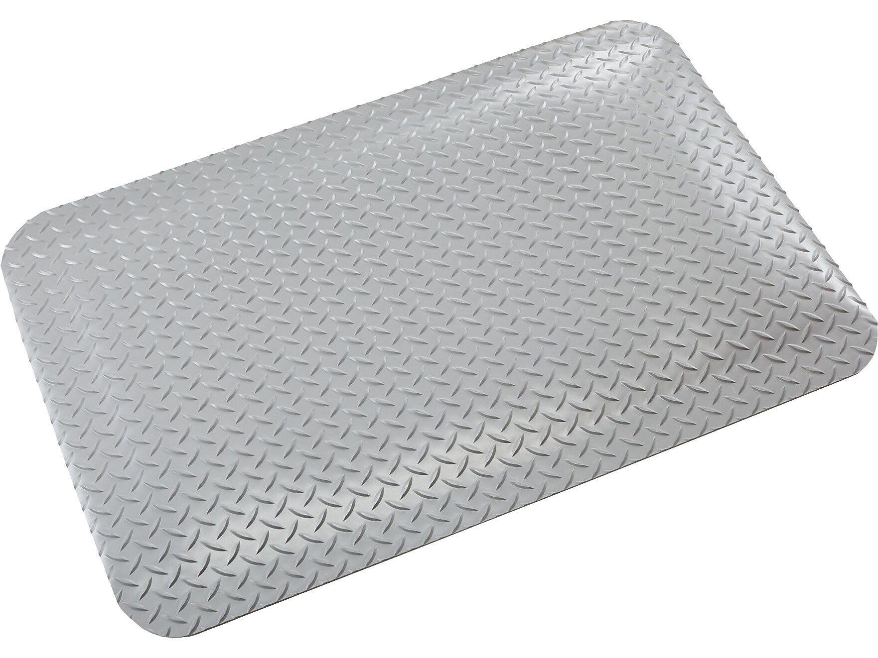 Crown Mats Industrial Deck Plate Anti-Fatigue Mat, 36" x 60", Gray (500NN)