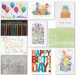 "Birthday" Pre-Versed Assorted Pack w/ Fastick® Envelopes, 100/Pk