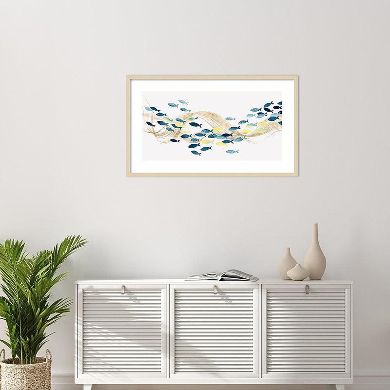 Amanti Art Under Water Sea Life by Isabelle Z Wood Framed Wall Art Print, 41" x 24" (A42675536683)