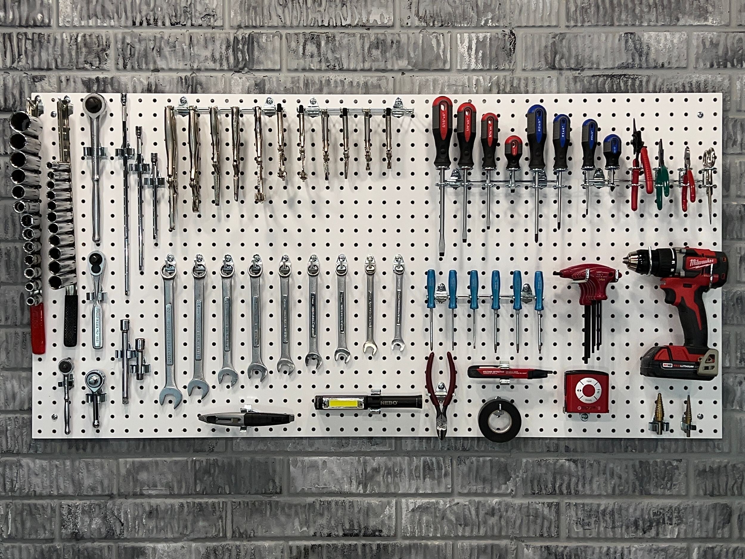 Triton Products HDF Pegboard 24" x 48" x 1/4", Set of 2 (TPB-2W)