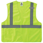 Ergodyne GloWear 8215BA High Visibility Sleeveless Safety Vest, ANSI Class R2, Lime, 4X/5X (21079)