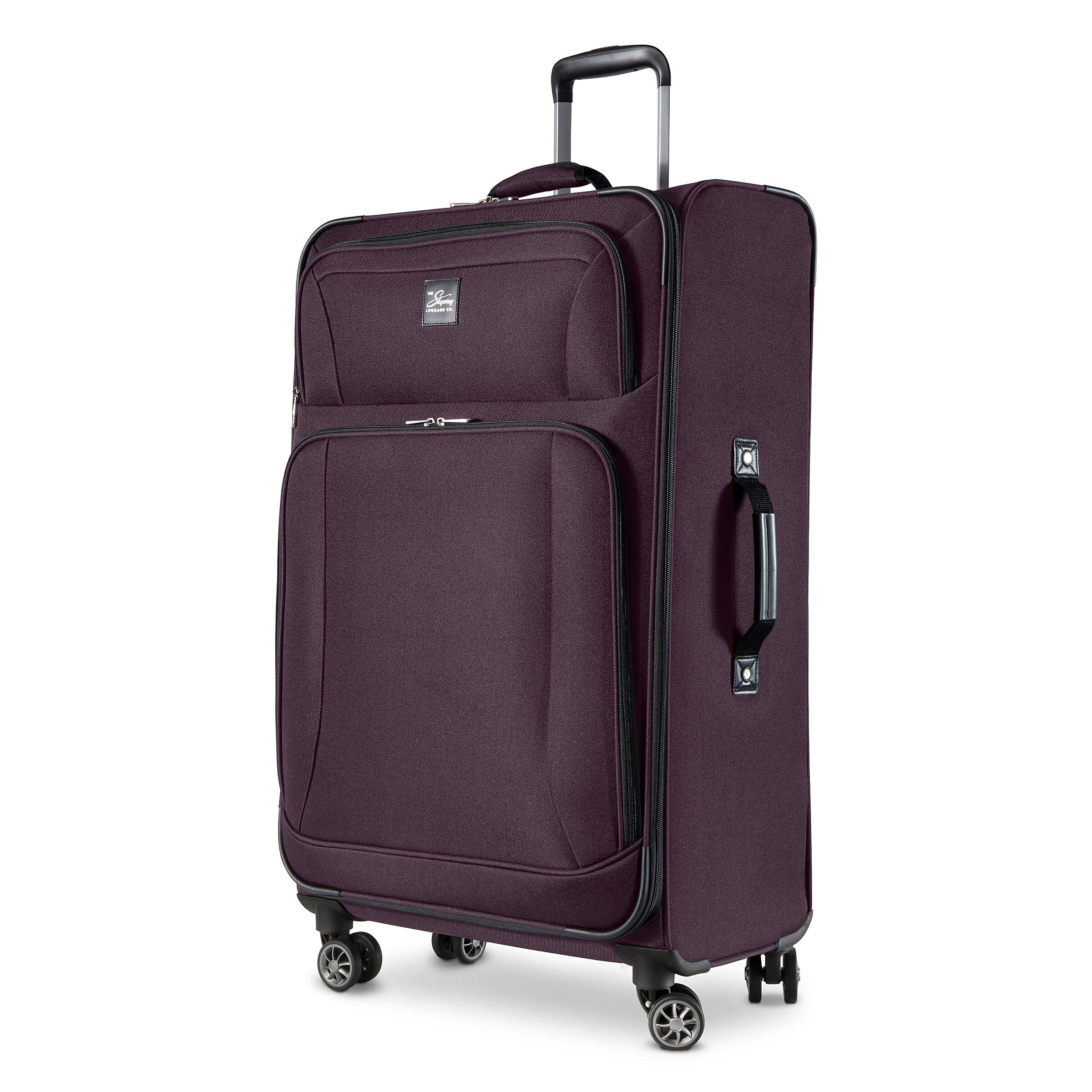 Skyway Luggage Epic 28" Suitcase, 8-Wheeled Spinner, Plum (450-28"555-4VP)