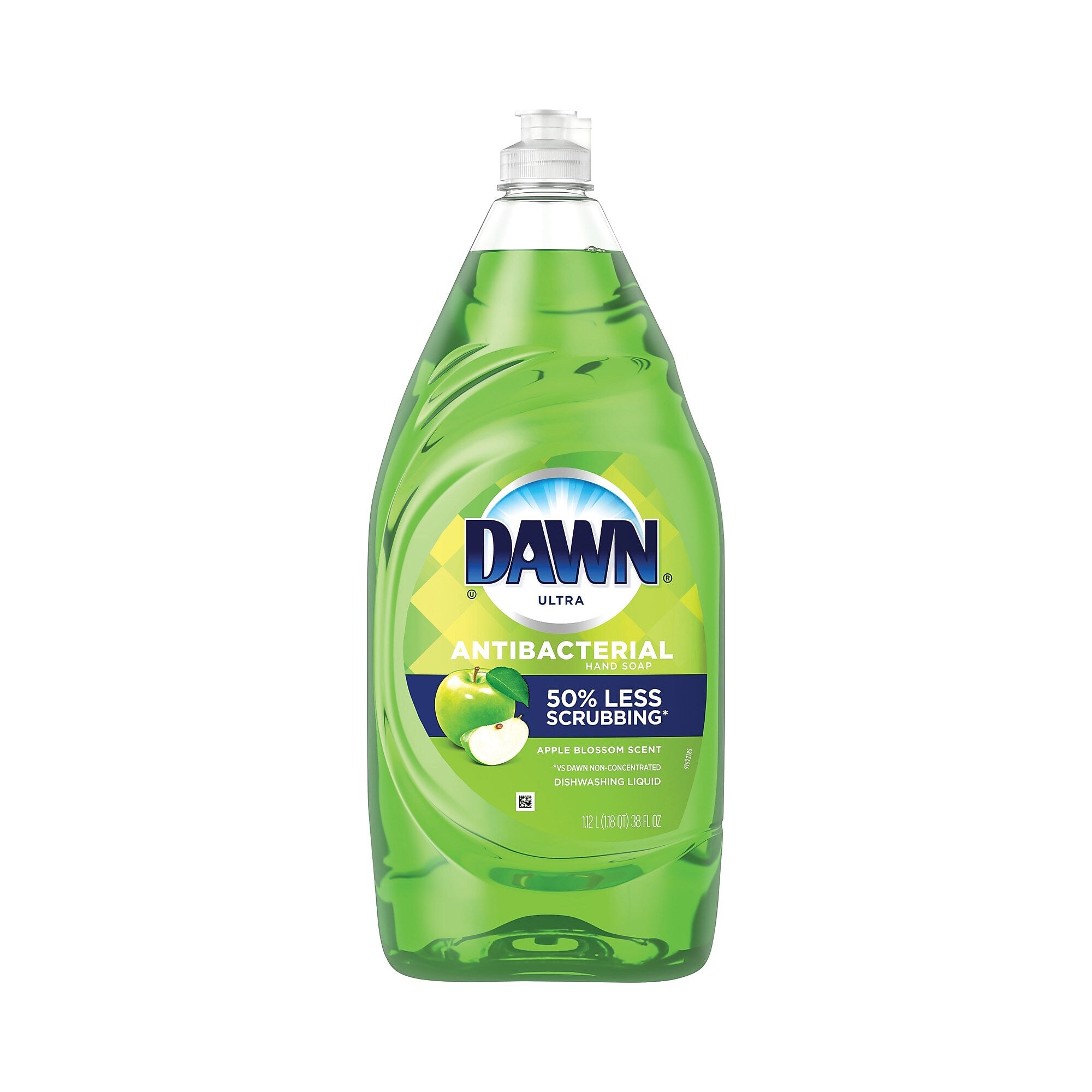 Dawn Ultra Antibacterial Dishwashing Liquid, Apple Blossom Scent, 38 oz Bottle, 8/Carton (PGC01134)